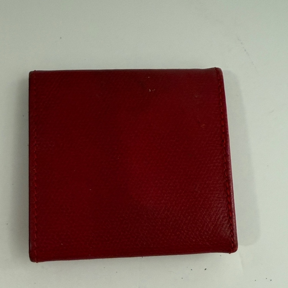 Saint Laurent Red Leather Coin Holder - Picture 6 of 6